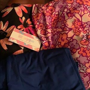 Three pair TC leggings LuLaRoe